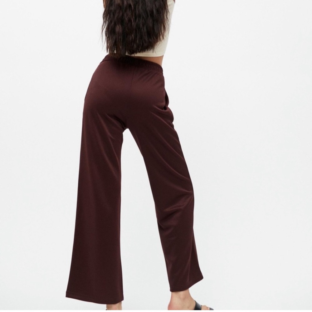 BDG Urban Outfitters UO Piper Brown Wide Leg Track Pants Elastic Waist Size S - Picture 4 of 11